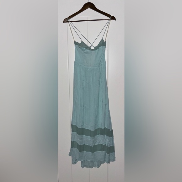 Napean sea Dresses & Skirts - Napean Sea RD Plunging Women S Semi Sheer Feminine Maxi Dress Cocktail Party‎